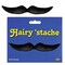 Beistle Pack of 12 Black Hairy Mustache Costume Accessories 5.5"